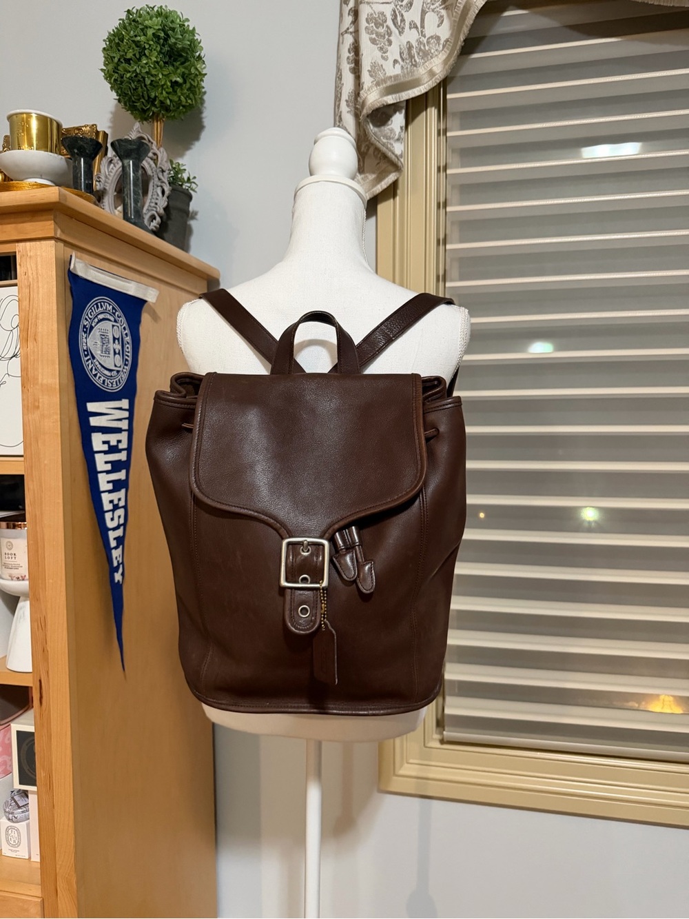 Vintage Coach 9064 Leather XL Backpack